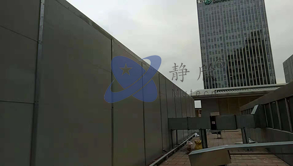 無(wú)錫海岸城M#樓頂油煙風(fēng)機、冷卻塔等設備降噪工程